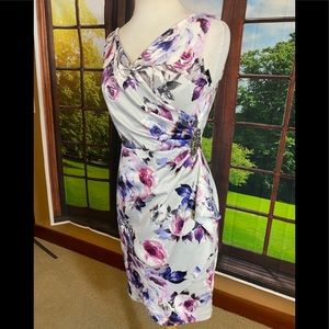 Alex Evenings Size 8 cocktail dress tummy slimming